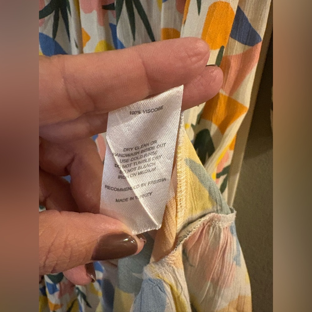 Anthropologie FRESHA LONDON Abbott Verano Spring Abstract Print Maxi Dress - Picture 5 of 5